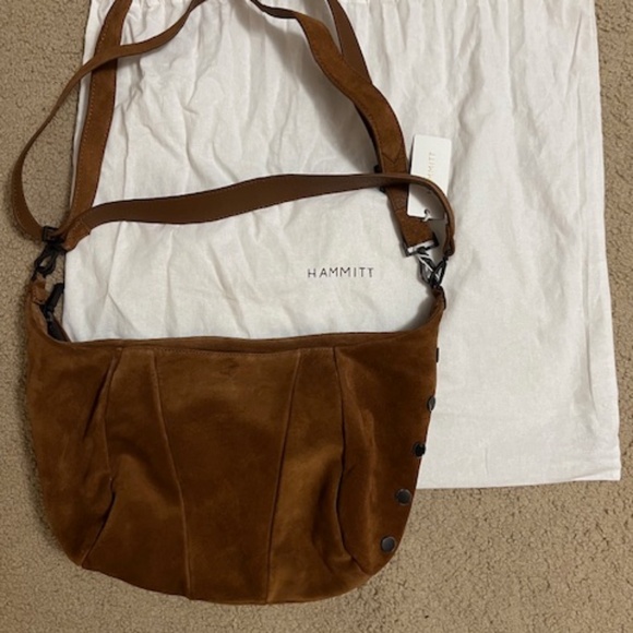 Hammitt Morgan Mahogany Suede Crossbody